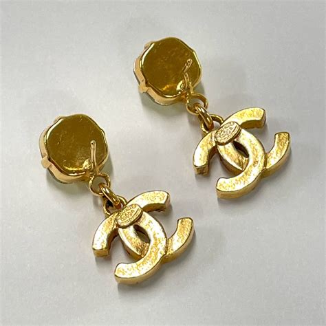 fake chanel cc earrings|non authentic chanel earrings.